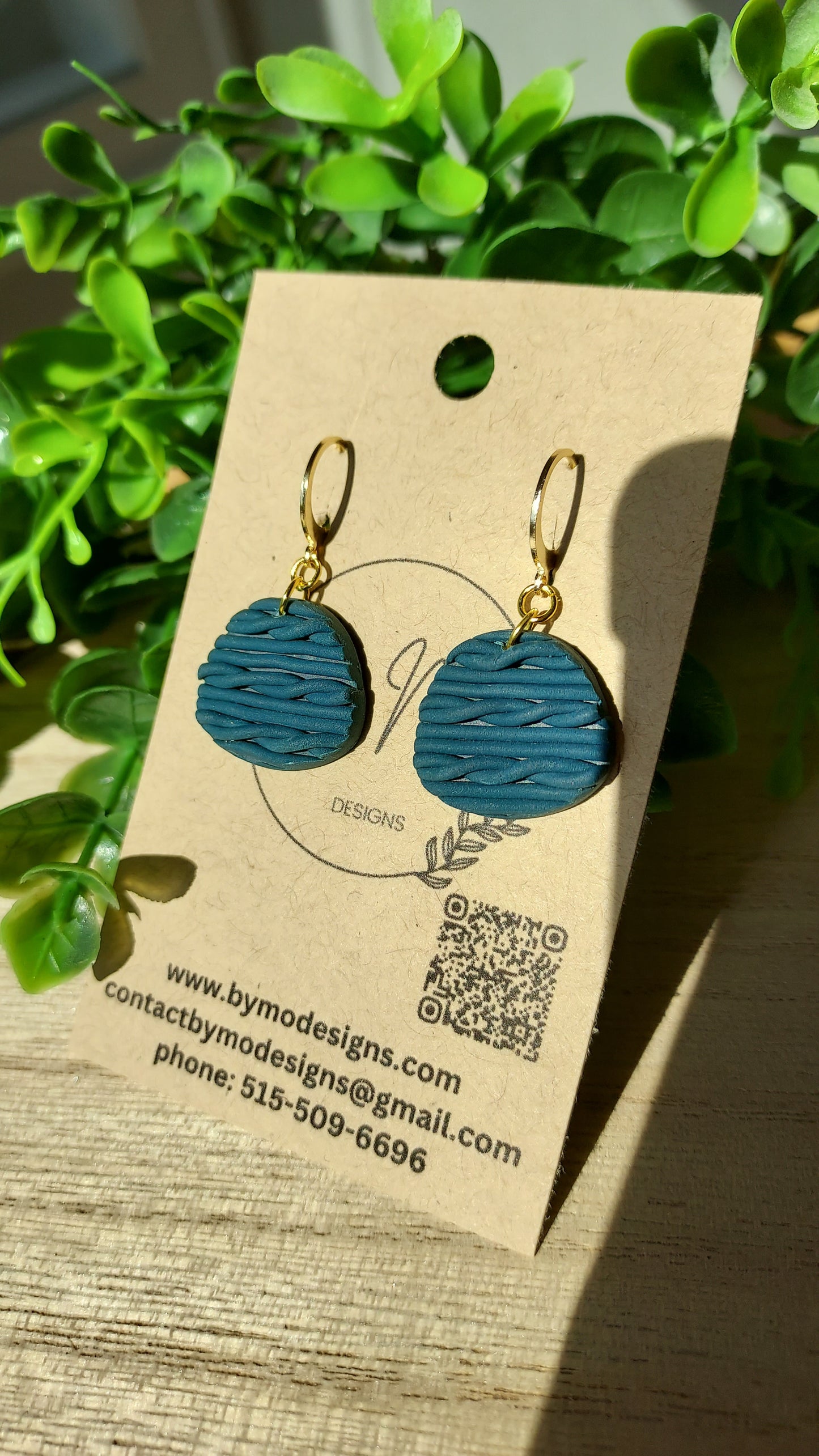 Cozy Knit Drops – Handmade Polymer Clay Statement Earrings