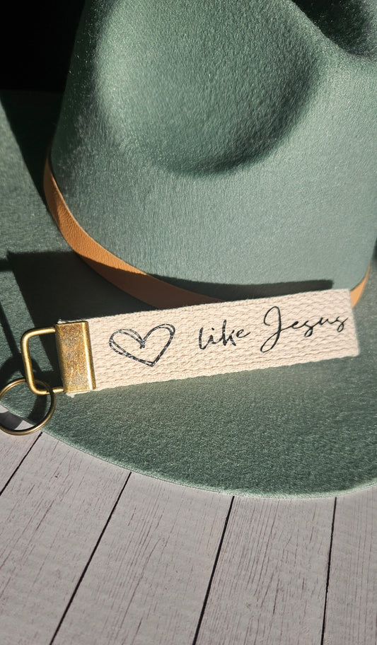 Love Like Jesus Key Fob Wristlet