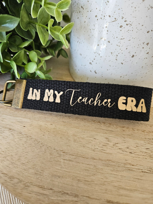 Teacher Era Key Fob Wristlet