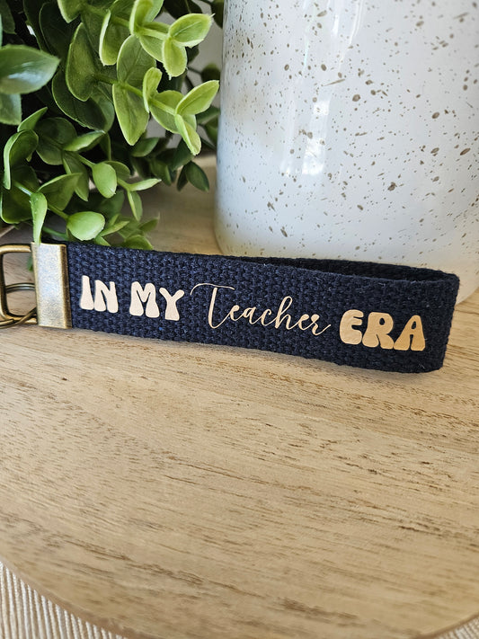 Teacher Era Key Fob Wristlet