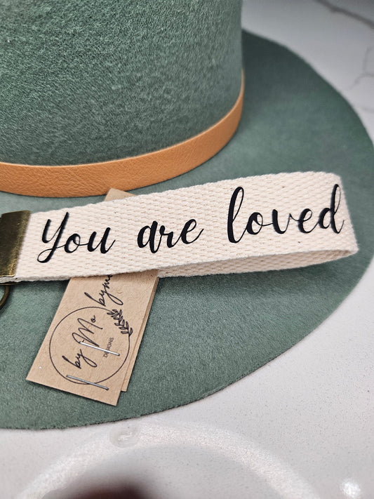You are Loved Key Fob Wristlet