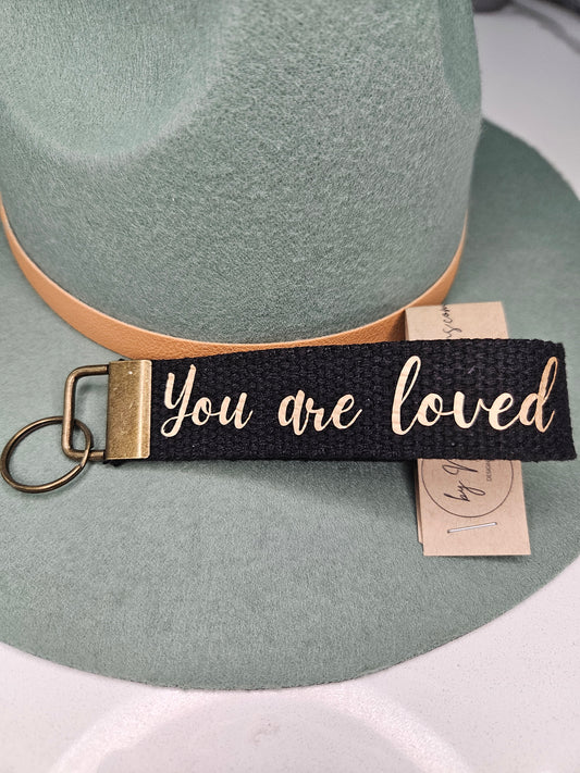 You are Loved Key Fob Wristlet