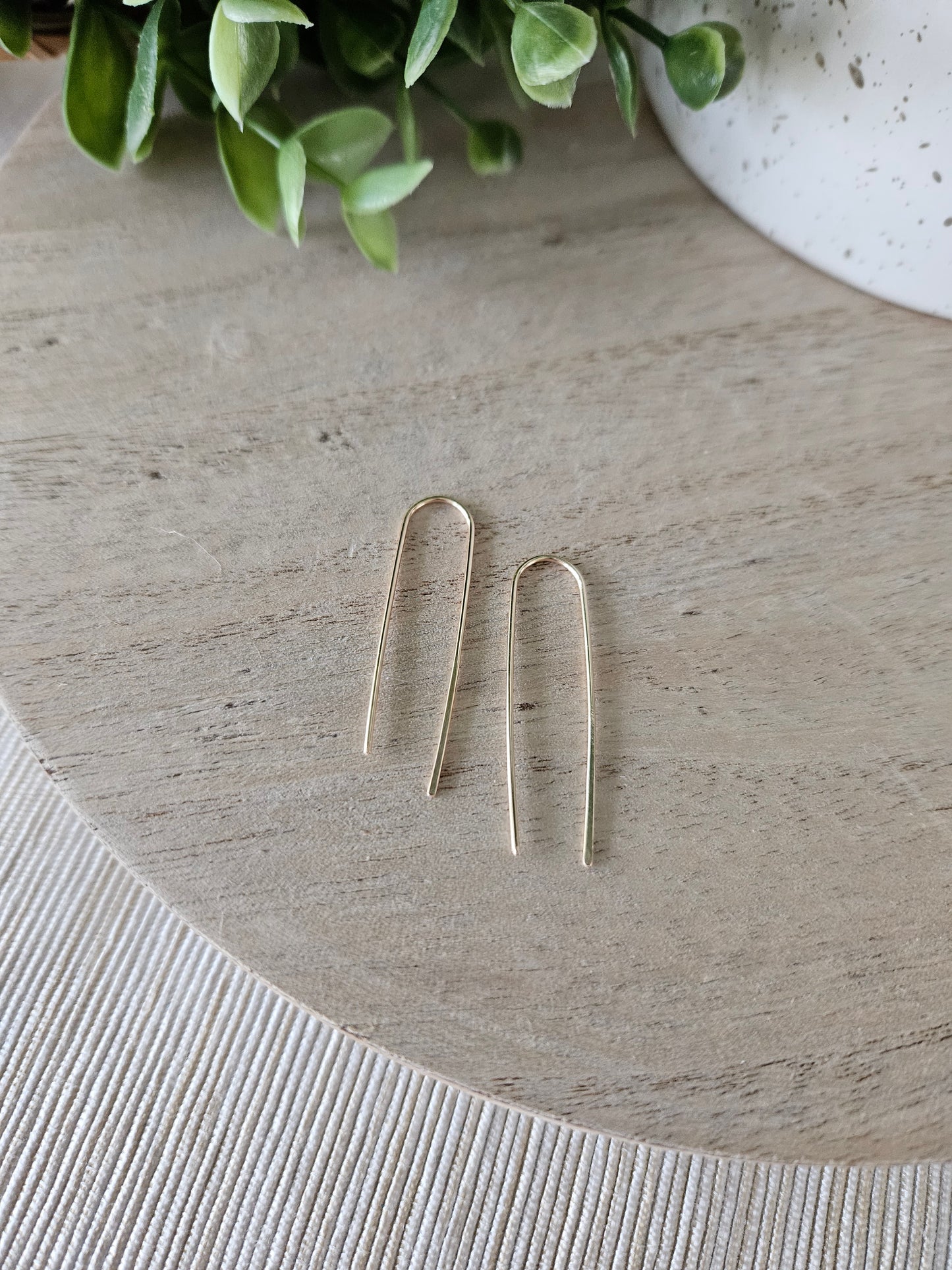 Gold-Filled Pin Threader Earring