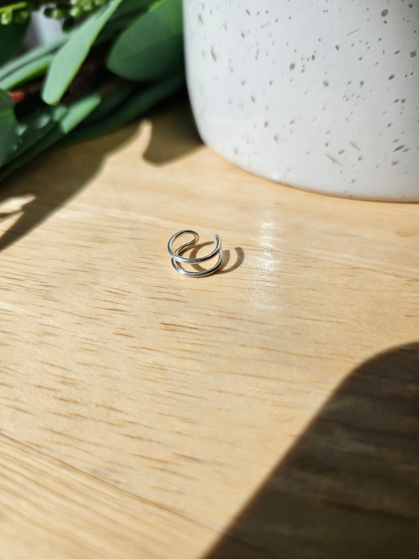 Argentium Silver Double Ear Cuff