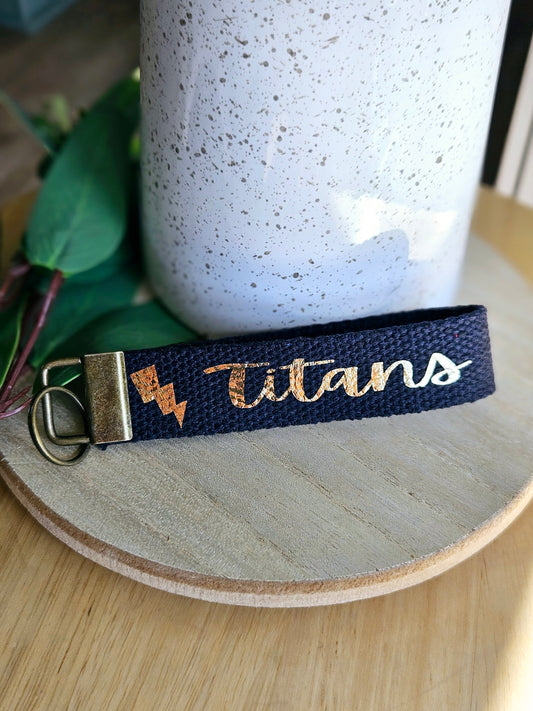 Go Titans Key Fob Wristlet