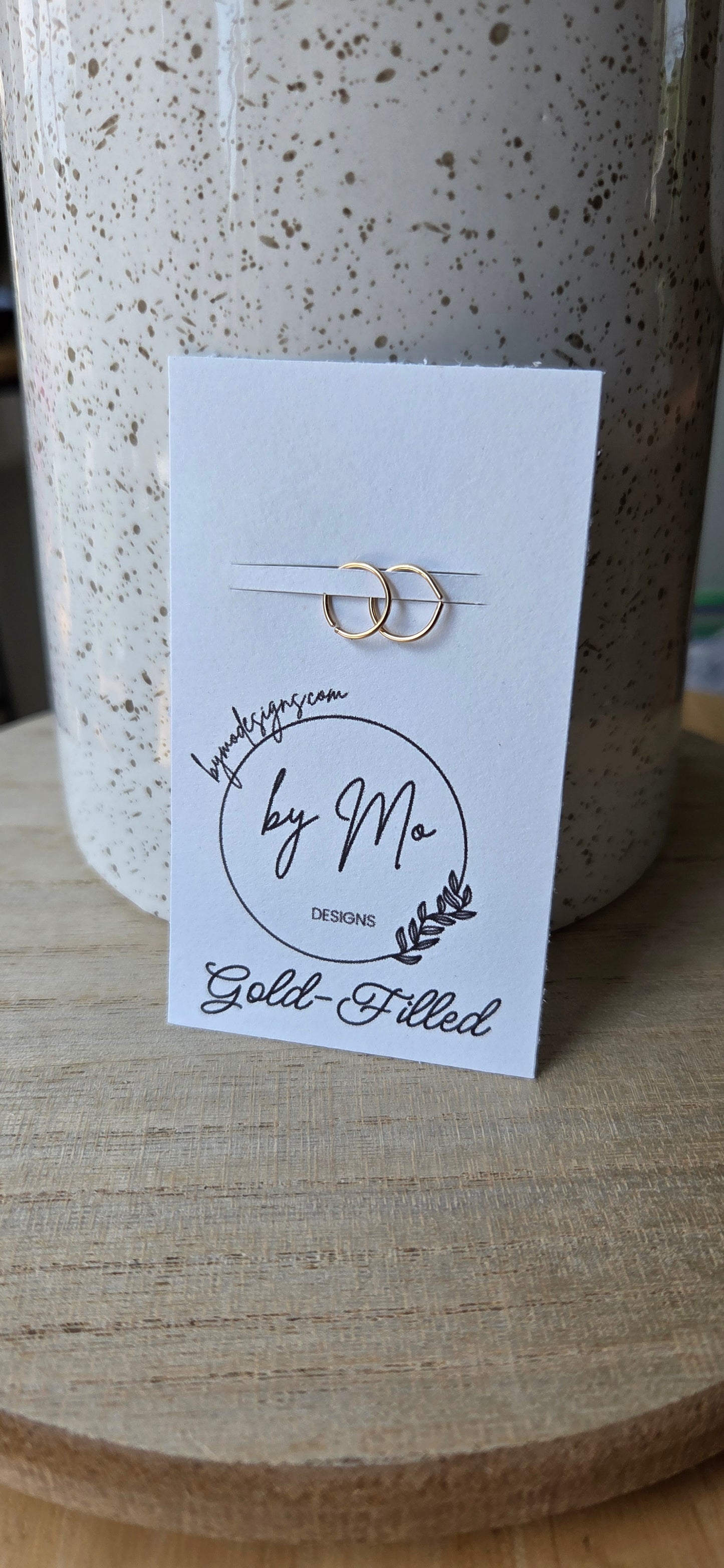 Gold-Filled Live- In Hoops