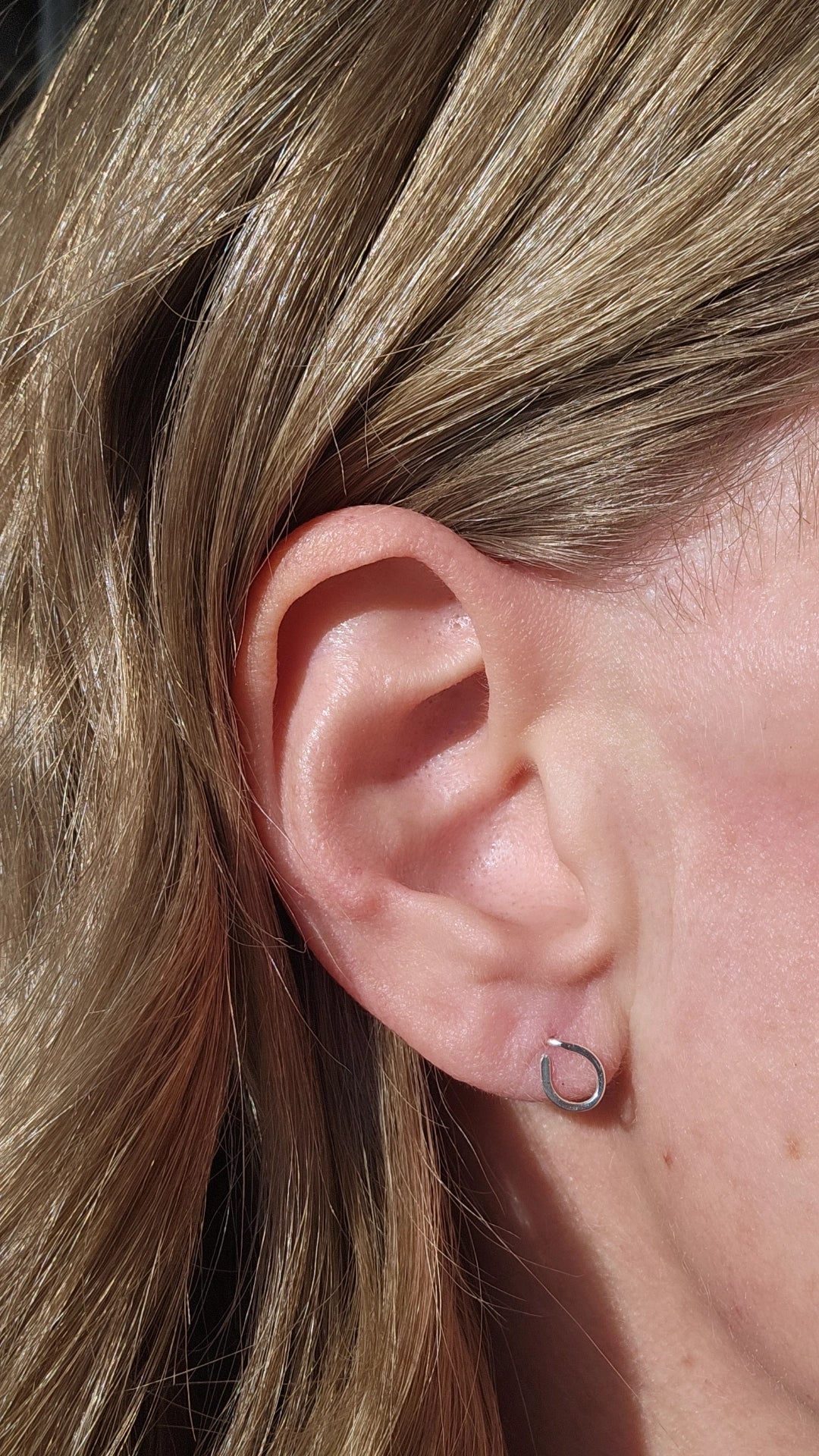Argentium Silver Teardrop Studs