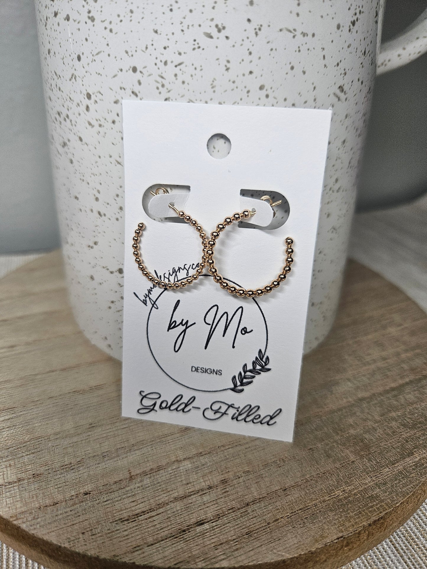 Beaded Hoops