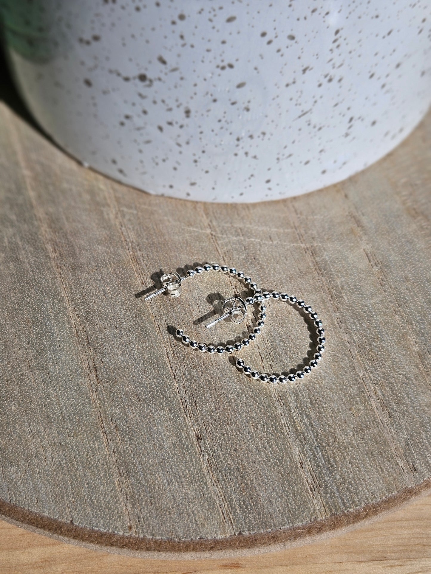 Beaded Hoops