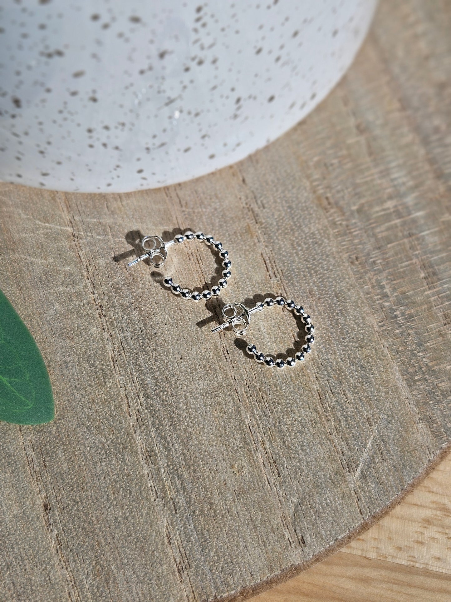 Beaded Hoops