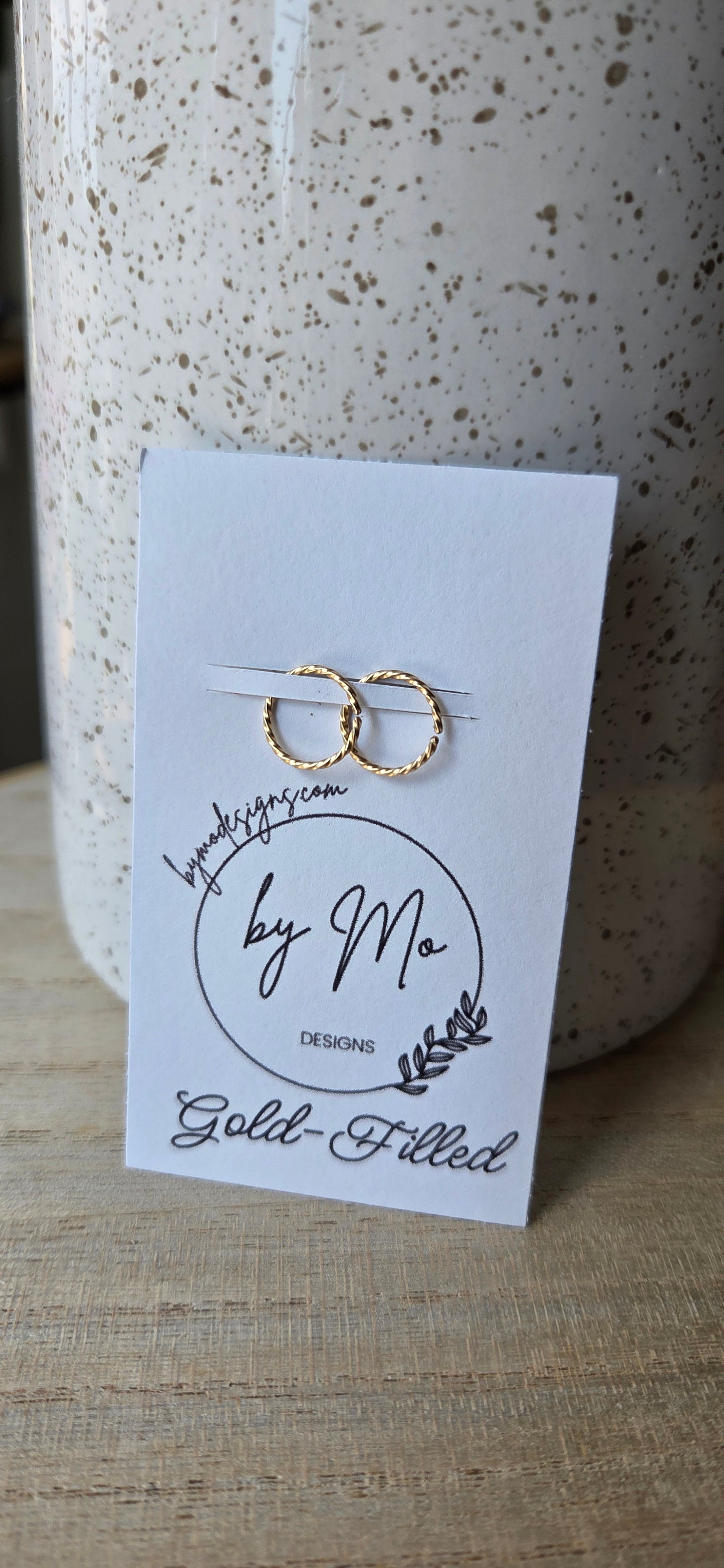 Gold Twisted Live- In Hoops