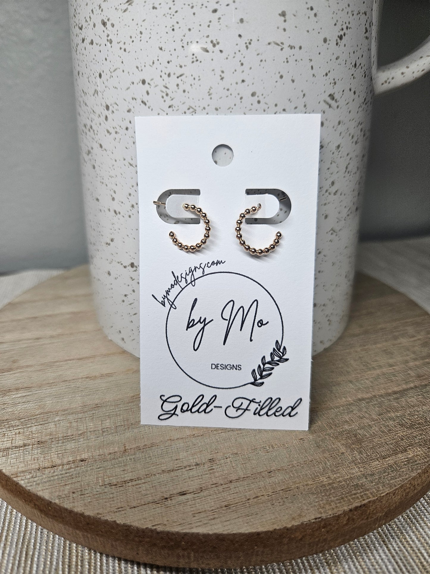 Beaded Hoops
