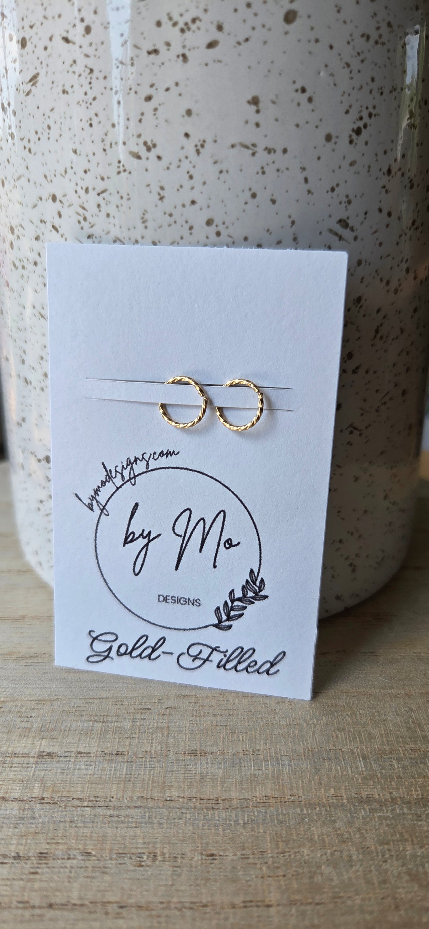Gold Twisted Live- In Hoops