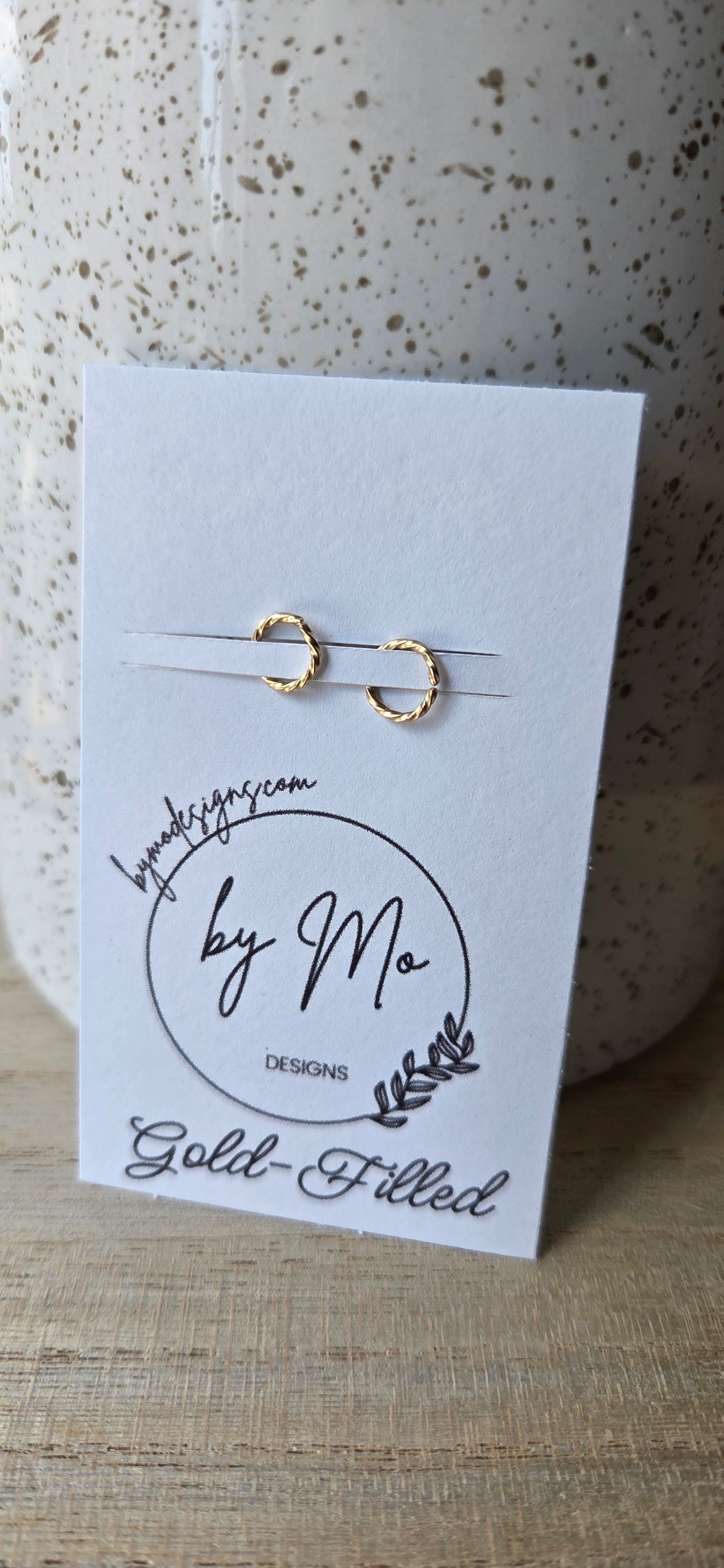 Gold Twisted Live- In Hoops
