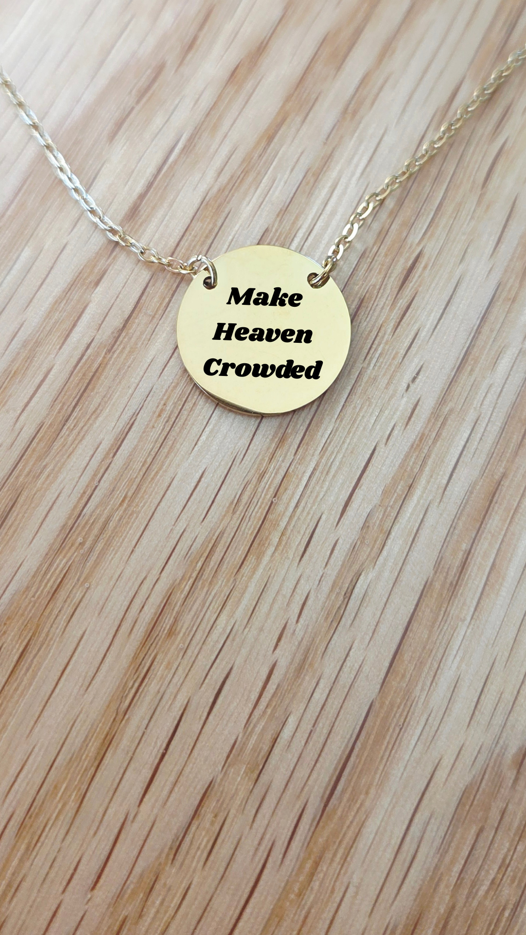 Personalized Faith Script Necklace