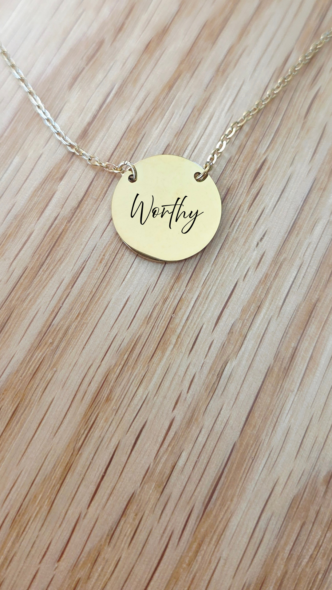 Personalized Faith Script Necklace