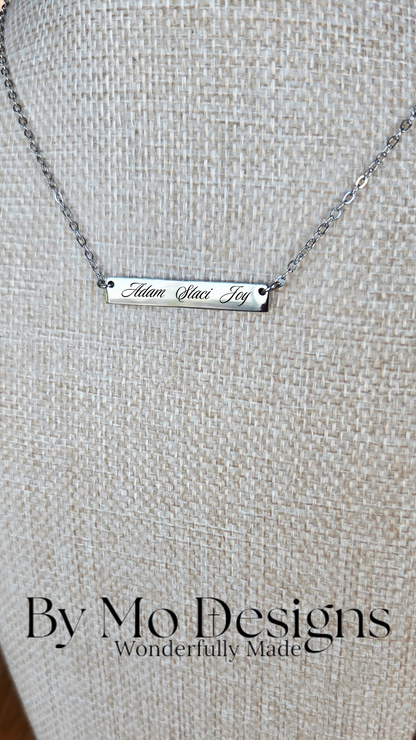 Multi-Name Bar Necklace