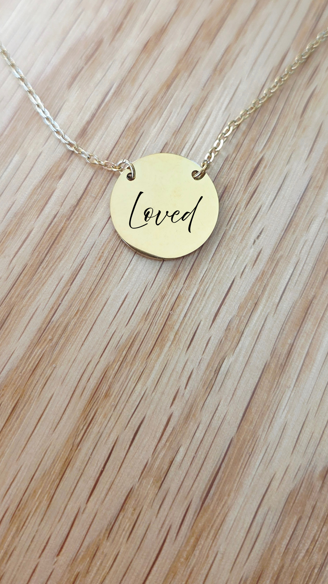 Personalized Faith Script Necklace