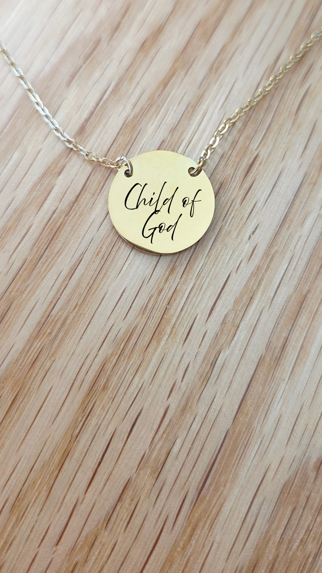 Personalized Faith Script Necklace