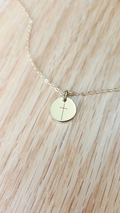 Mini Cross Necklace – Engraved Faith Pendant
