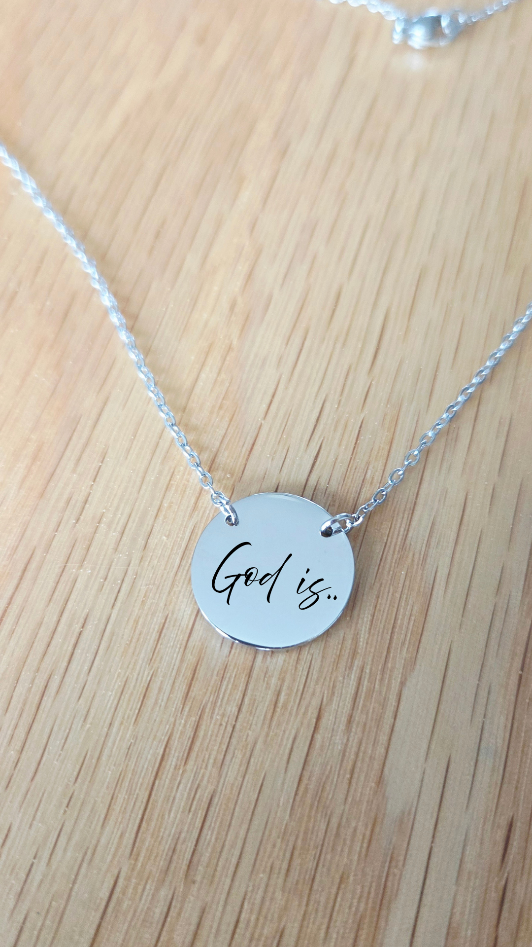 Personalized Faith Script Necklace