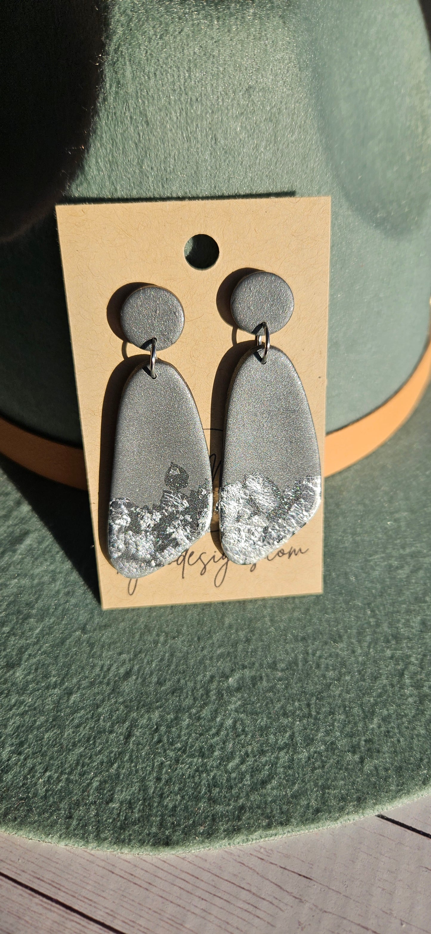 Silver Fractured Earrings