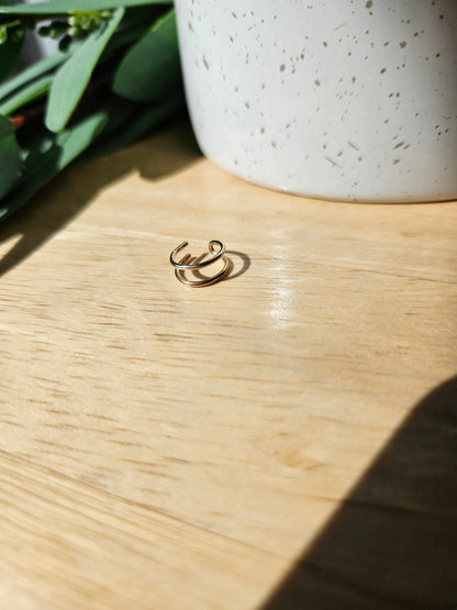 Gold-Filled Double Earring Cuff