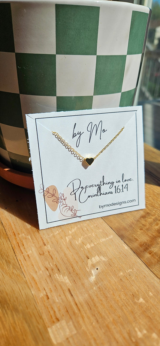 In Love Gold Heart Necklace
