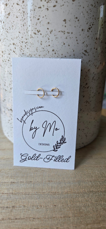 Gold-Filled Live- In Hoops
