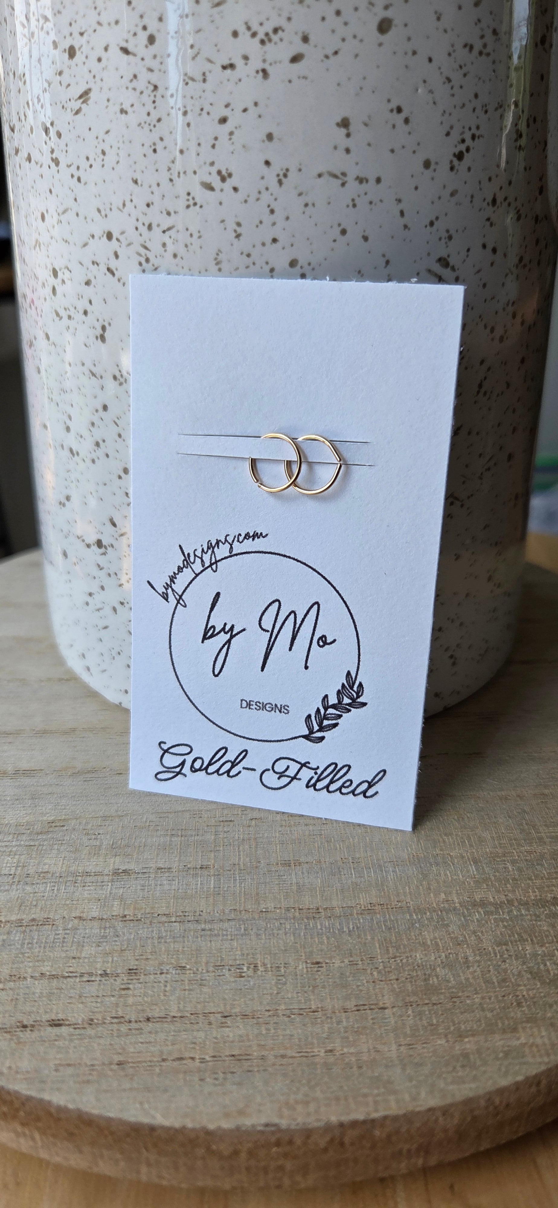 Gold-Filled Live- In Hoops