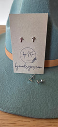 Faith Cross Stud Earrings  | By Mo Designs