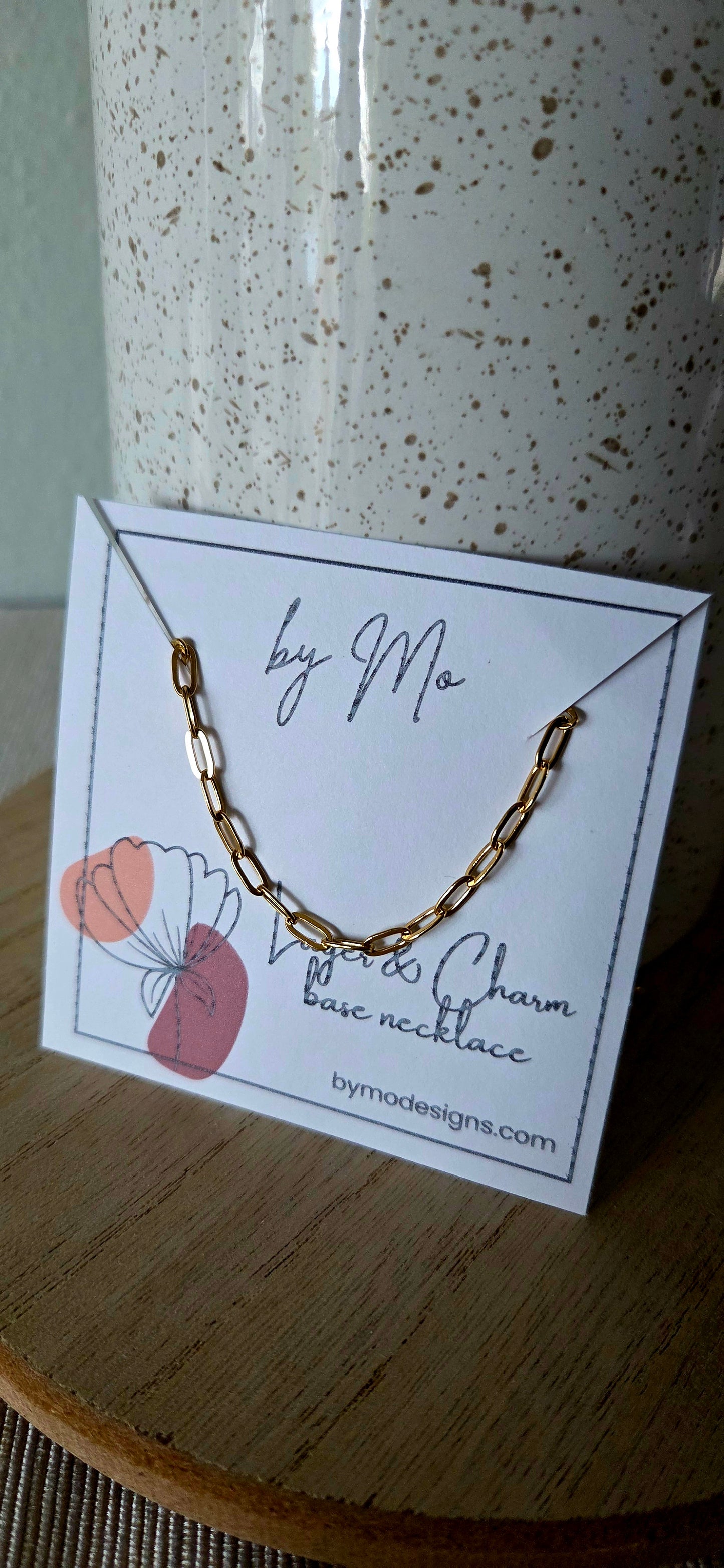 Small Paperclip Chain Necklace – Stainless Steel, Adjustable 16–18 Inches