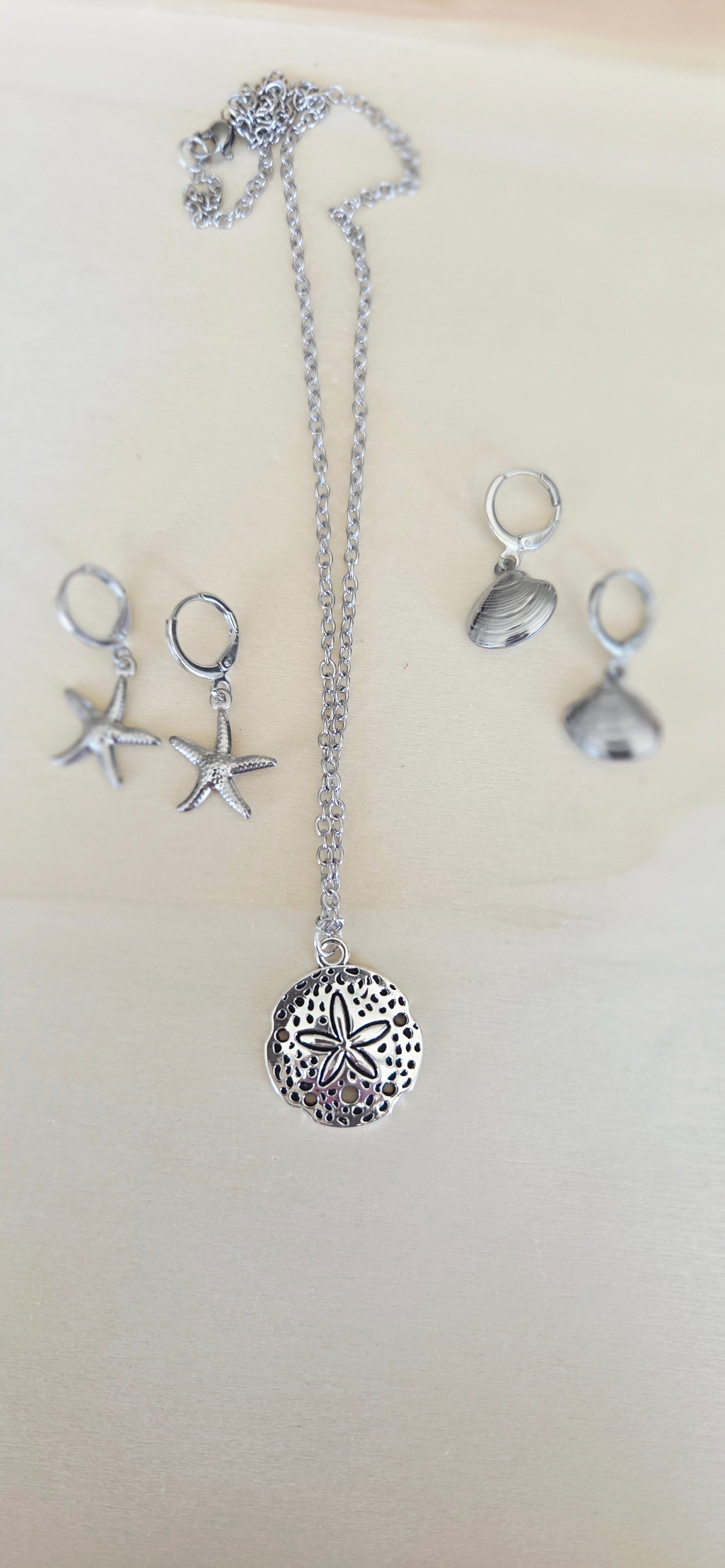 Coastal Starfish Hoop Earrings