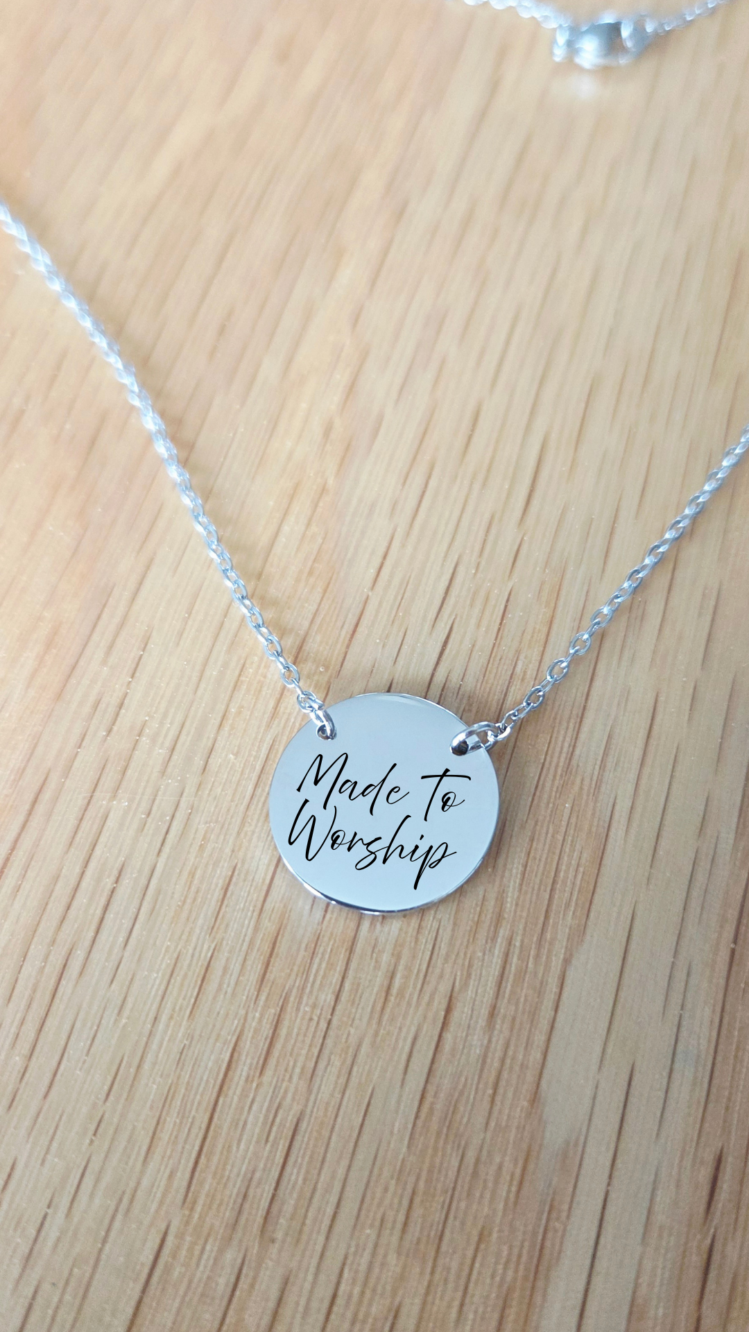 Personalized Faith Script Necklace