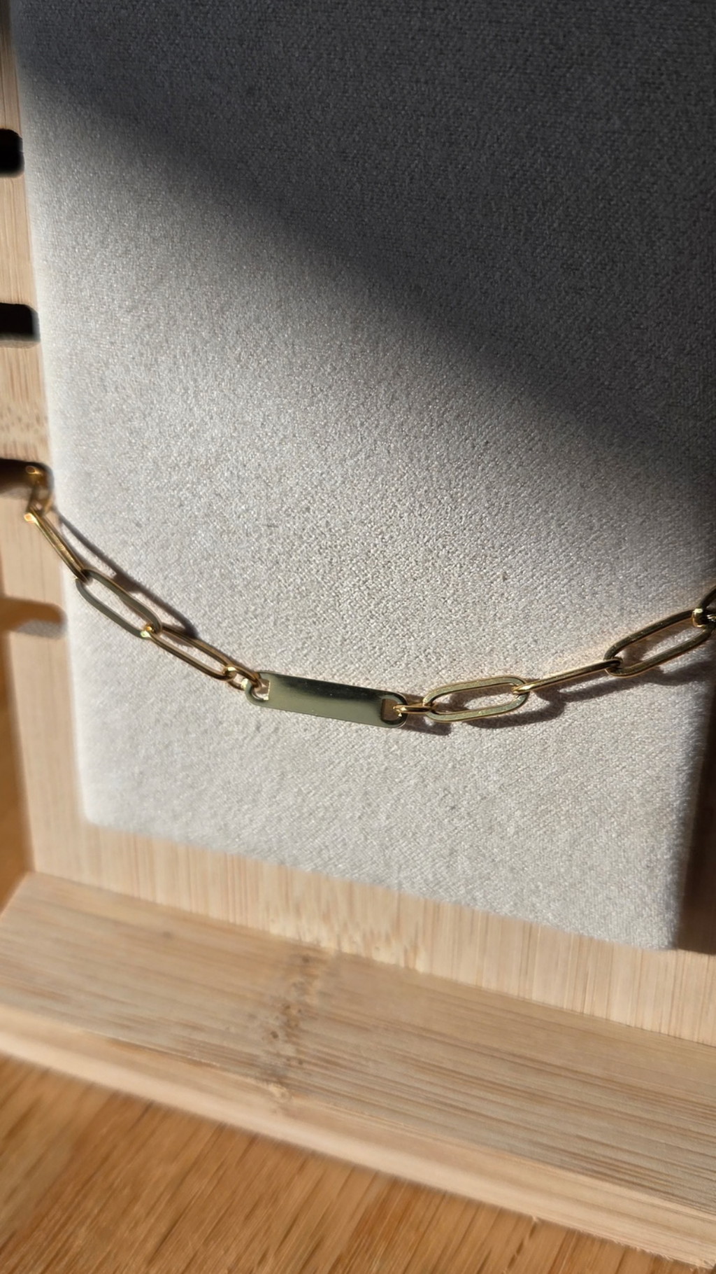 Personalized Paperclip Chain Engraved Bracelet