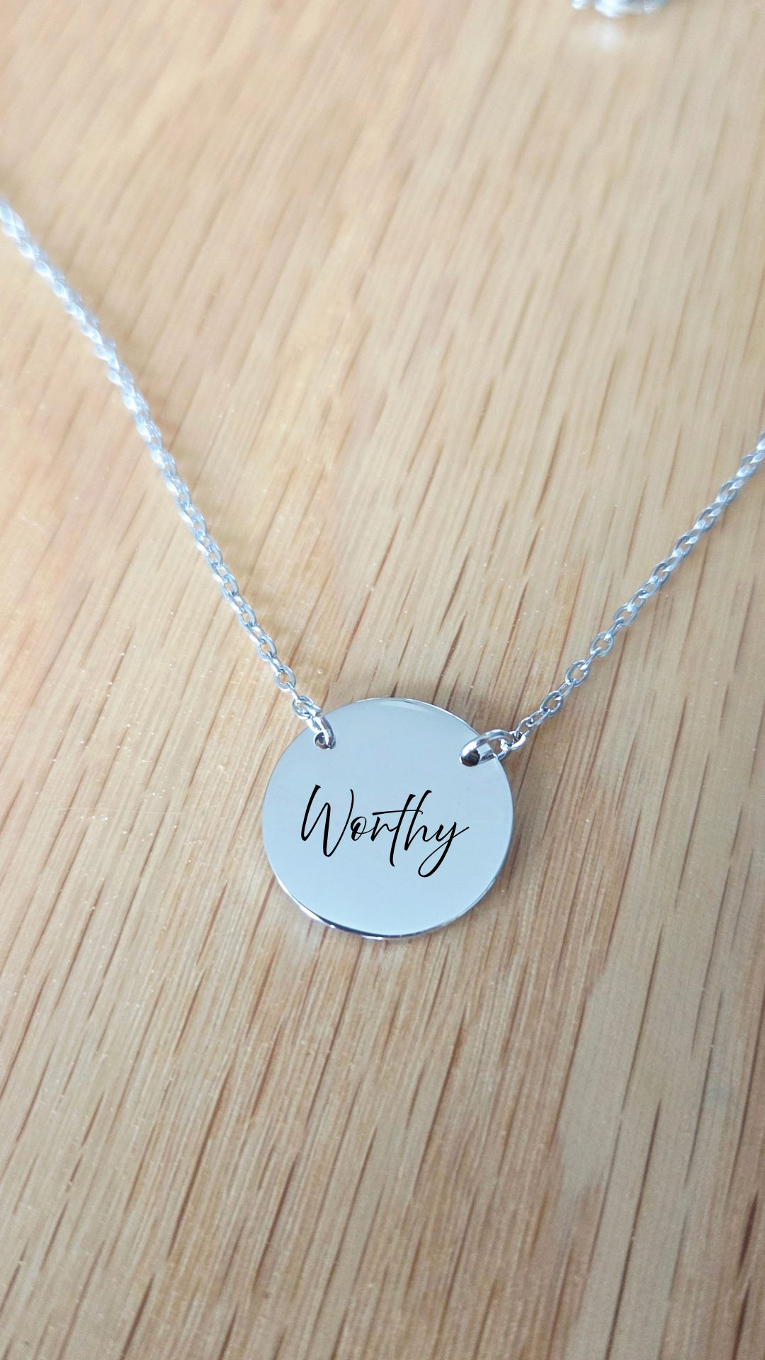 Personalized Faith Script Necklace
