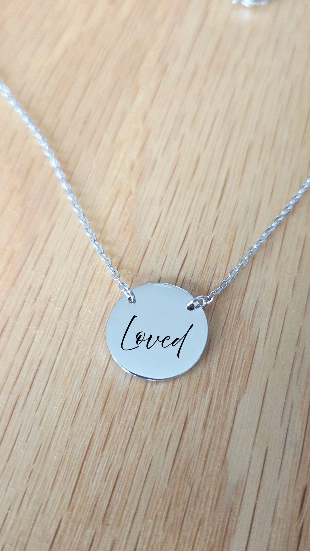 Personalized Faith Script Necklace