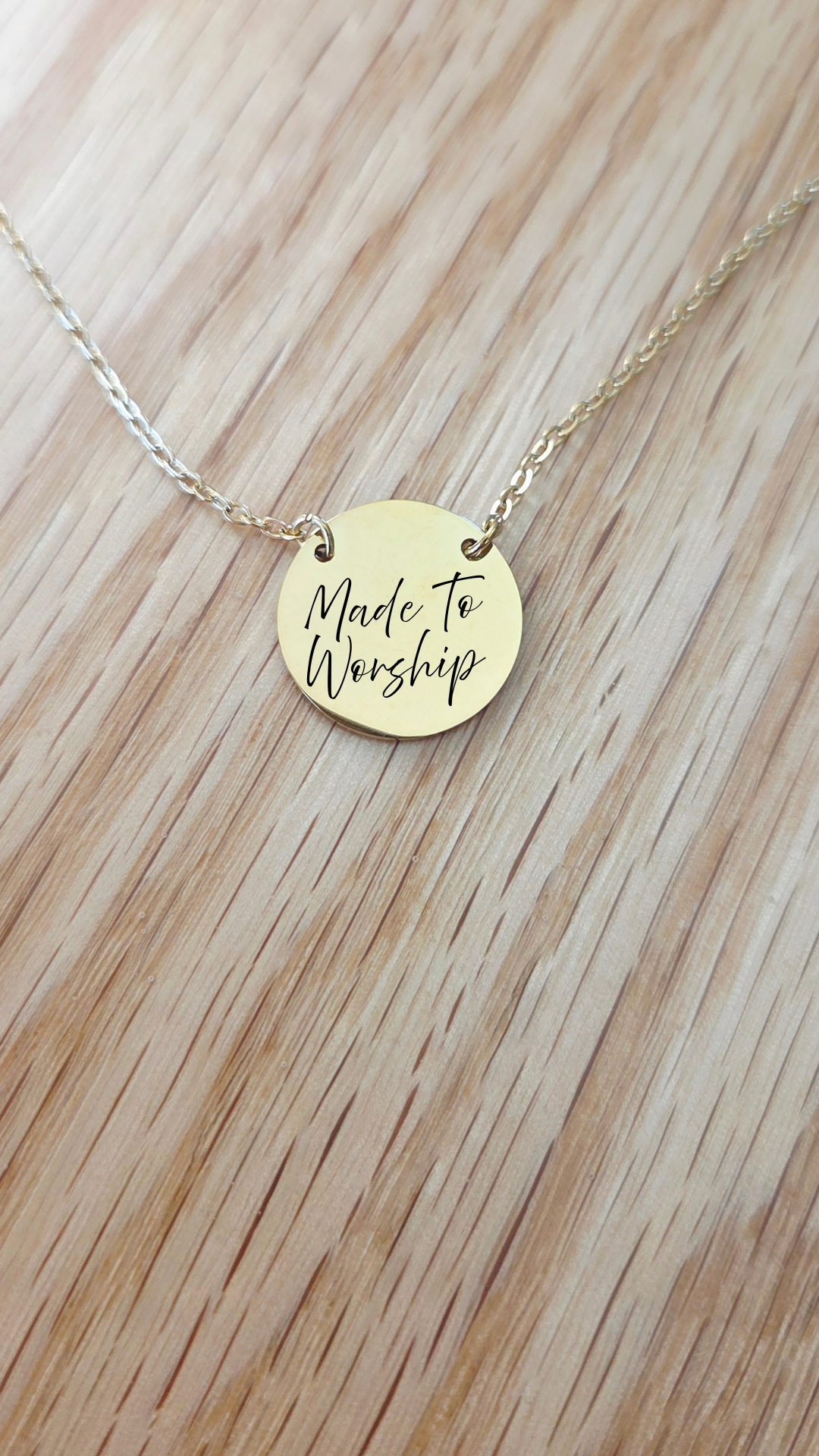 Personalized Faith Script Necklace