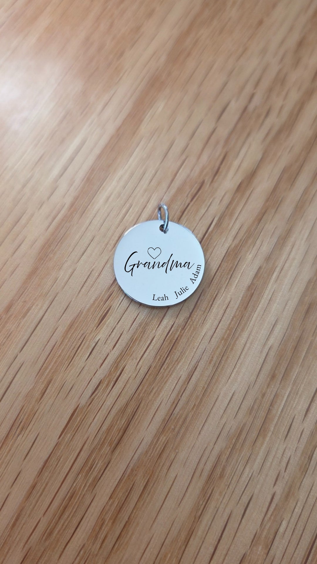 Personalized Grandma Necklace with Grandkids Names
