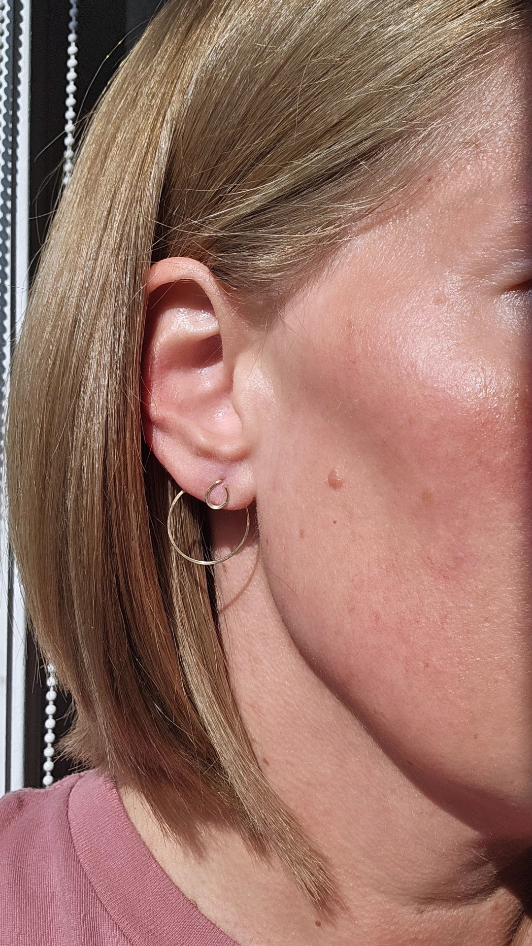 Argentium Silver Tear Drop Ear Jacket