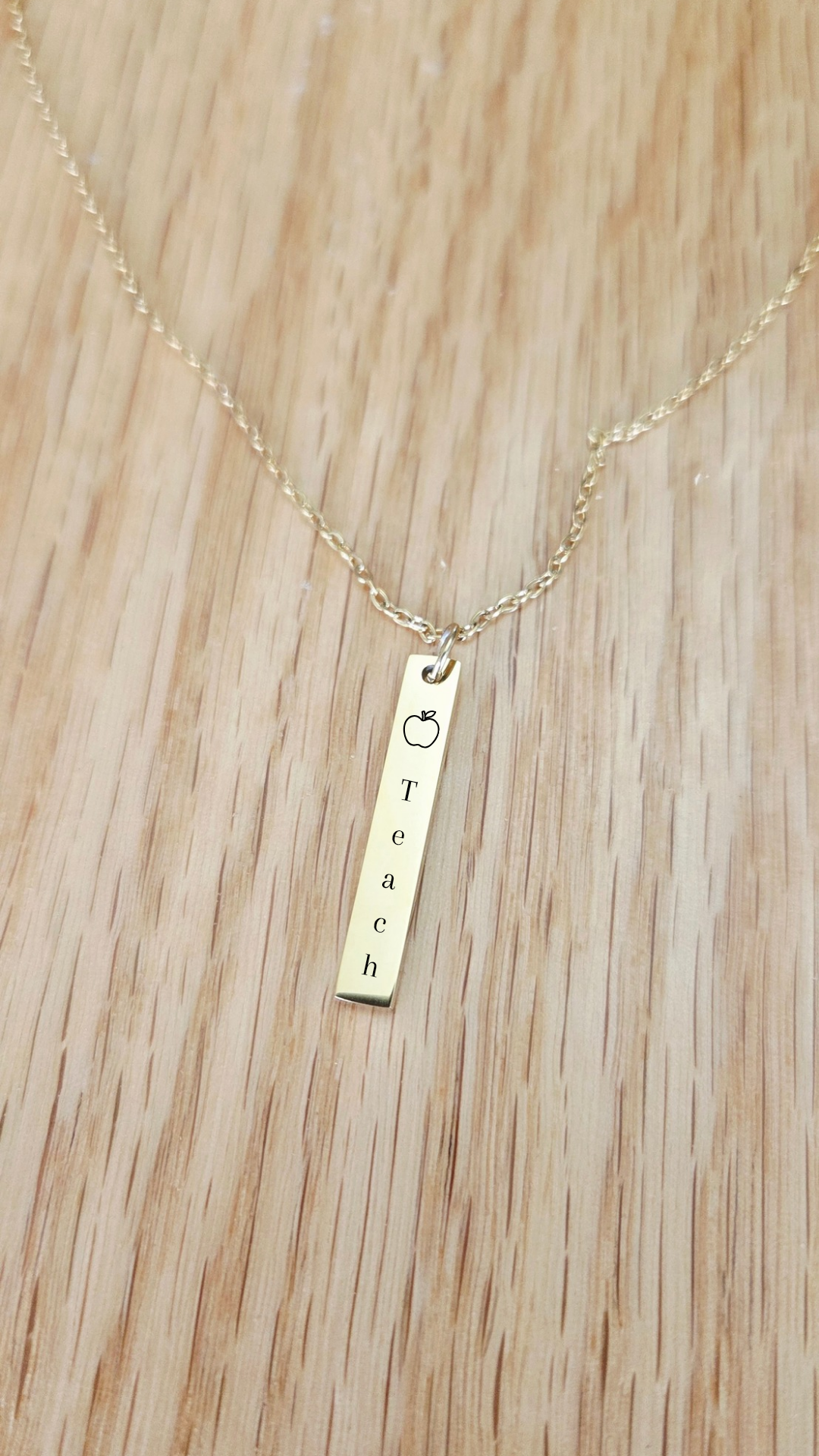 Teacher Bar Necklace