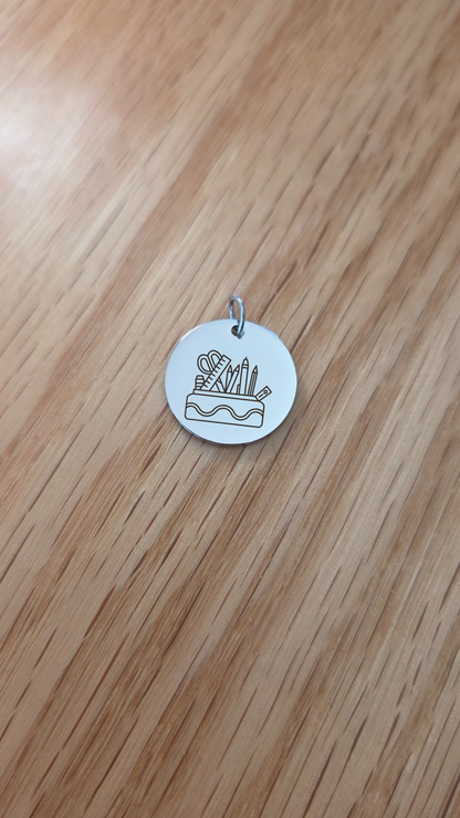 Teacher's tools Engraved Necklace