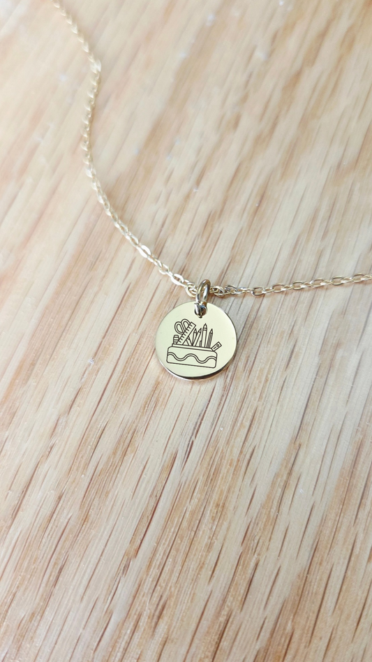 Teacher's tools Engraved Necklace