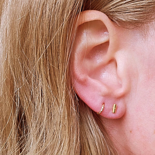 Gold Twisted Live- In Hoops