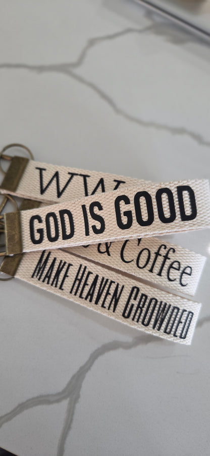 God is Good Key Fob Wristlet