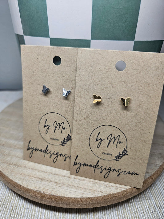Butterfly Flat Back Studs