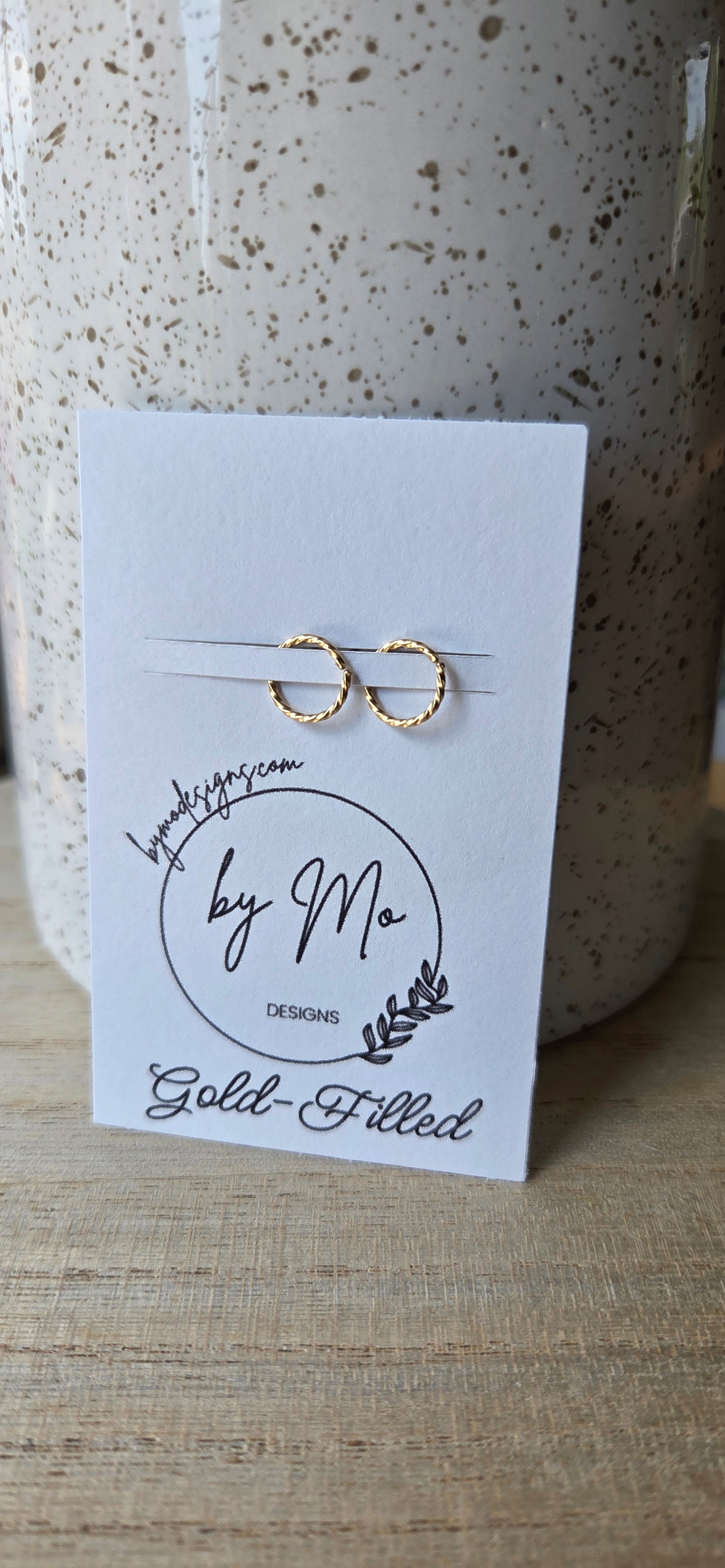 Gold Twisted Live- In Hoops
