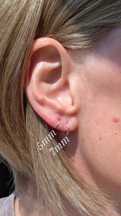 Silver Live- In Hoops