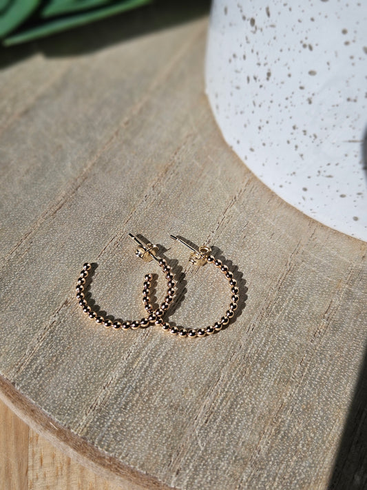 Beaded Hoops