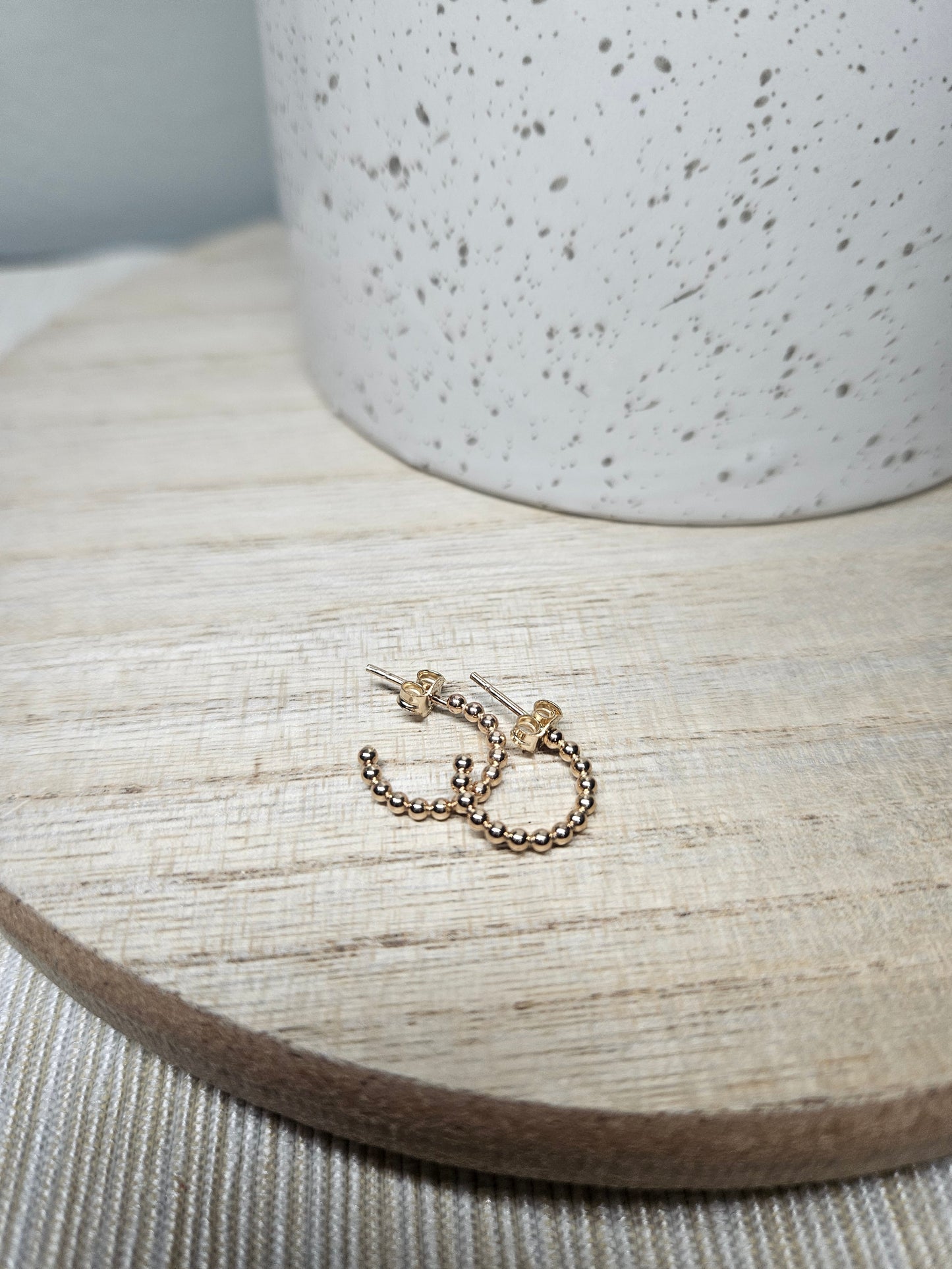 Beaded Hoops